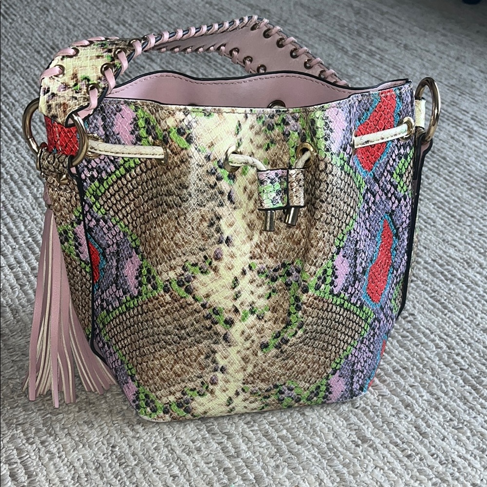 Aldo Dororyth Snakeskin Bucket Bag